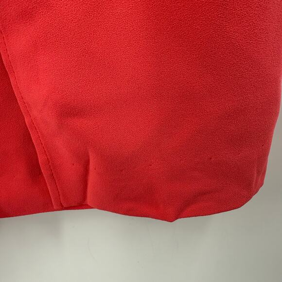 Trina Turk Sol Dress Size 0 NWT Coral Split Back Crepe Sleeveless Sheath Mini - Picture 14 of 16